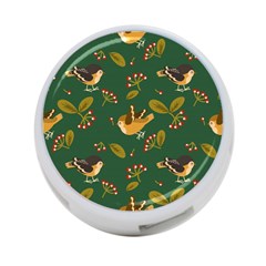 Cute-seamless-pattern-bird-with-berries-leaves 4-port Usb Hub (two Sides) by uniart180623