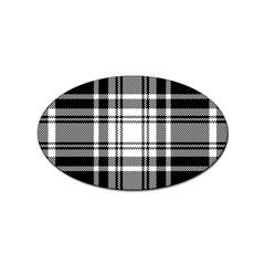 Pixel-background-design-modern-seamless-pattern-plaid-square-texture-fabric-tartan-scottish-textile- Sticker Oval (10 Pack) by uniart180623