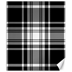 Pixel-background-design-modern-seamless-pattern-plaid-square-texture-fabric-tartan-scottish-textile- Canvas 20  X 24  by uniart180623