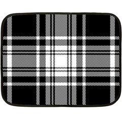 Pixel-background-design-modern-seamless-pattern-plaid-square-texture-fabric-tartan-scottish-textile- Fleece Blanket (mini) by uniart180623