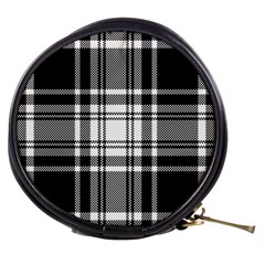 Pixel-background-design-modern-seamless-pattern-plaid-square-texture-fabric-tartan-scottish-textile- Mini Makeup Bag by uniart180623