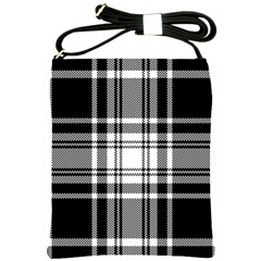 Pixel-background-design-modern-seamless-pattern-plaid-square-texture-fabric-tartan-scottish-textile- Shoulder Sling Bag by uniart180623