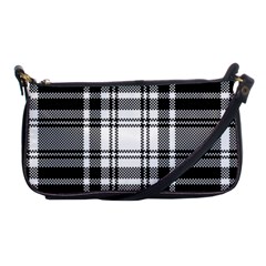 Pixel-background-design-modern-seamless-pattern-plaid-square-texture-fabric-tartan-scottish-textile- Shoulder Clutch Bag by uniart180623