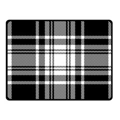 Pixel-background-design-modern-seamless-pattern-plaid-square-texture-fabric-tartan-scottish-textile- Fleece Blanket (small)