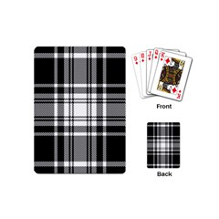 Pixel-background-design-modern-seamless-pattern-plaid-square-texture-fabric-tartan-scottish-textile- Playing Cards Single Design (mini) by uniart180623