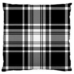 Pixel-background-design-modern-seamless-pattern-plaid-square-texture-fabric-tartan-scottish-textile- Standard Premium Plush Fleece Cushion Case (two Sides) by uniart180623