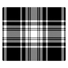 Pixel-background-design-modern-seamless-pattern-plaid-square-texture-fabric-tartan-scottish-textile- Two Sides Premium Plush Fleece Blanket (small)