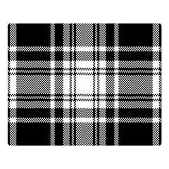 Pixel-background-design-modern-seamless-pattern-plaid-square-texture-fabric-tartan-scottish-textile- Two Sides Premium Plush Fleece Blanket (large)