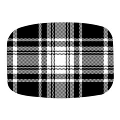 Pixel-background-design-modern-seamless-pattern-plaid-square-texture-fabric-tartan-scottish-textile- Mini Square Pill Box by uniart180623