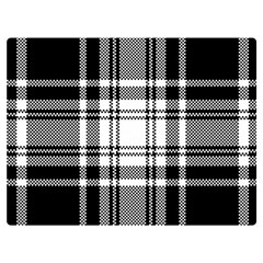 Pixel-background-design-modern-seamless-pattern-plaid-square-texture-fabric-tartan-scottish-textile- Premium Plush Fleece Blanket (extra Small)