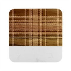 Pixel-background-design-modern-seamless-pattern-plaid-square-texture-fabric-tartan-scottish-textile- Marble Wood Coaster (square)