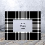 Pixel-background-design-modern-seamless-pattern-plaid-square-texture-fabric-tartan-scottish-textile- White Tabletop Photo Frame 4 x6  Front