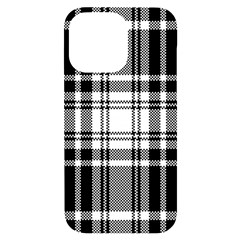 Pixel-background-design-modern-seamless-pattern-plaid-square-texture-fabric-tartan-scottish-textile- Iphone 14 Pro Max Black Uv Print Case