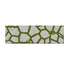 Cartoon-gray-stone-seamless-background-texture-pattern Green Sticker (bumper) by uniart180623