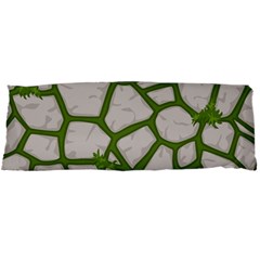 Cartoon-gray-stone-seamless-background-texture-pattern Green Body Pillow Case Dakimakura (two Sides) by uniart180623