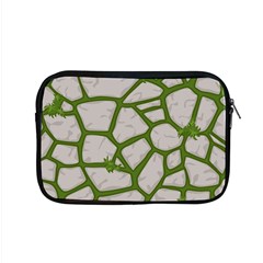 Cartoon-gray-stone-seamless-background-texture-pattern Green Apple Macbook Pro 15  Zipper Case by uniart180623