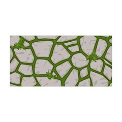 Cartoon-gray-stone-seamless-background-texture-pattern Green Yoga Headband by uniart180623