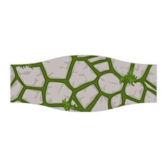 Cartoon-gray-stone-seamless-background-texture-pattern Green Stretchable Headband by uniart180623