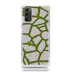 Cartoon-gray-stone-seamless-background-texture-pattern Green Samsung Galaxy S20 6.2 Inch TPU UV Case Front