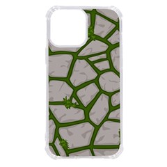 Cartoon-gray-stone-seamless-background-texture-pattern Green Iphone 13 Pro Max Tpu Uv Print Case