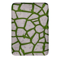 Cartoon-gray-stone-seamless-background-texture-pattern Green Rectangular Glass Fridge Magnet (4 Pack)