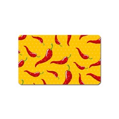 Chili-vegetable-pattern-background Magnet (name Card) by uniart180623