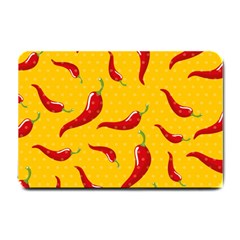 Chili-vegetable-pattern-background Small Doormat by uniart180623