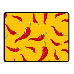 Chili-vegetable-pattern-background Fleece Blanket (small)