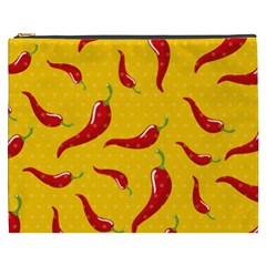 Chili-vegetable-pattern-background Cosmetic Bag (xxxl) by uniart180623