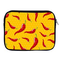 Chili-vegetable-pattern-background Apple Ipad 2/3/4 Zipper Cases by uniart180623