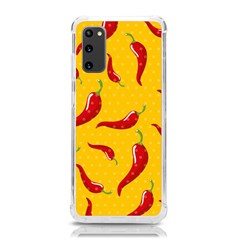 Chili-vegetable-pattern-background Samsung Galaxy S20 6 2 Inch Tpu Uv Case by uniart180623