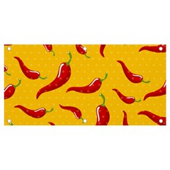 Chili-vegetable-pattern-background Banner And Sign 4  X 2  by uniart180623