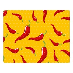 Chili-vegetable-pattern-background Premium Plush Fleece Blanket (large) by uniart180623