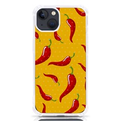 Chili-vegetable-pattern-background Iphone 13 Tpu Uv Print Case by uniart180623