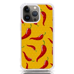 Chili-vegetable-pattern-background Iphone 13 Pro Tpu Uv Print Case