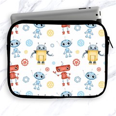 Cute-cartoon-robots-seamless-pattern Apple Ipad 2/3/4 Zipper Cases by uniart180623