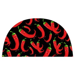 Seamless-vector-pattern-hot-red-chili-papper-black-background Anti Scalding Pot Cap by uniart180623