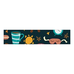 Seamless-pattern-with-breakfast-symbols-morning-coffee Velvet Scrunchie by uniart180623