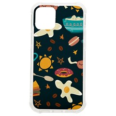 Seamless-pattern-with-breakfast-symbols-morning-coffee Iphone 12 Mini Tpu Uv Print Case	 by uniart180623