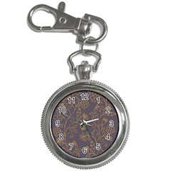 Seamless-pattern-gold-floral-ornament-dark-background-fashionable-textures-golden-luster Key Chain Watches