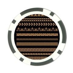 Set-antique-greek-borders-seamless-ornaments-golden-color-black-background-flat-style-greece-concept Poker Chip Card Guard (10 Pack) by uniart180623