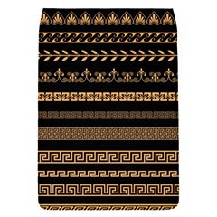 Set-antique-greek-borders-seamless-ornaments-golden-color-black-background-flat-style-greece-concept Removable Flap Cover (s) by uniart180623