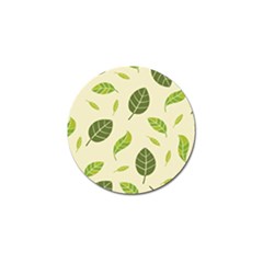 Leaf-spring-seamless-pattern-fresh-green-color-nature Golf Ball Marker by uniart180623