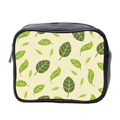 Leaf-spring-seamless-pattern-fresh-green-color-nature Mini Toiletries Bag (two Sides) by uniart180623