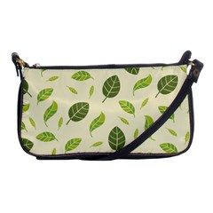 Leaf-spring-seamless-pattern-fresh-green-color-nature Shoulder Clutch Bag by uniart180623