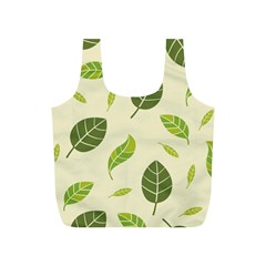 Leaf-spring-seamless-pattern-fresh-green-color-nature Full Print Recycle Bag (s) by uniart180623