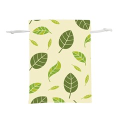 Leaf-spring-seamless-pattern-fresh-green-color-nature Lightweight Drawstring Pouch (l) by uniart180623