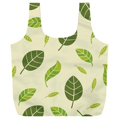 Leaf-spring-seamless-pattern-fresh-green-color-nature Full Print Recycle Bag (xxxl) by uniart180623