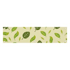 Leaf-spring-seamless-pattern-fresh-green-color-nature Banner And Sign 4  X 1  by uniart180623