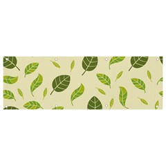 Leaf-spring-seamless-pattern-fresh-green-color-nature Banner And Sign 9  X 3  by uniart180623